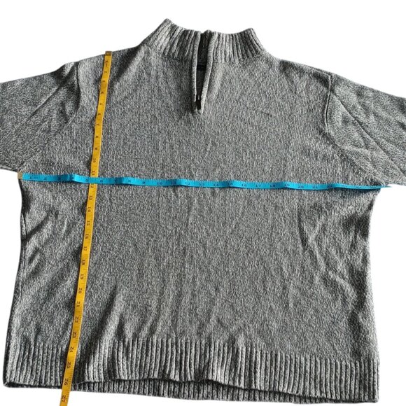 Perry Ellis Men's 2X Gray Quarter Zip Quiet Luxury Winter Essentials Classic - Picture 2 of 7